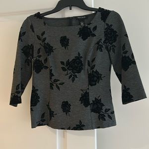 WHBM 3/4 Sleeve Top. Size 2